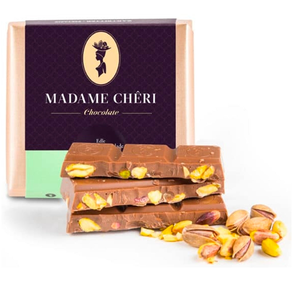 Madame Chêri Schokolade mit Pistazien